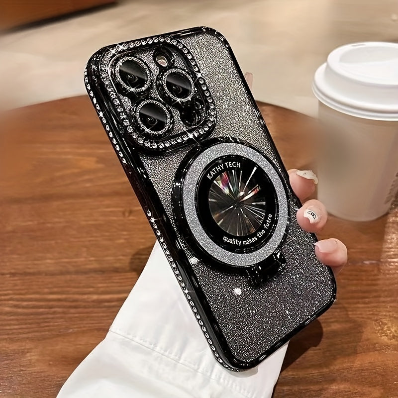 Protective Phone Case with Lens Protection Film, Edge Drill, Flash Powder & Anti-Wrestling Bracket – Compatible with iPhone 11–16 Pro Max/16E