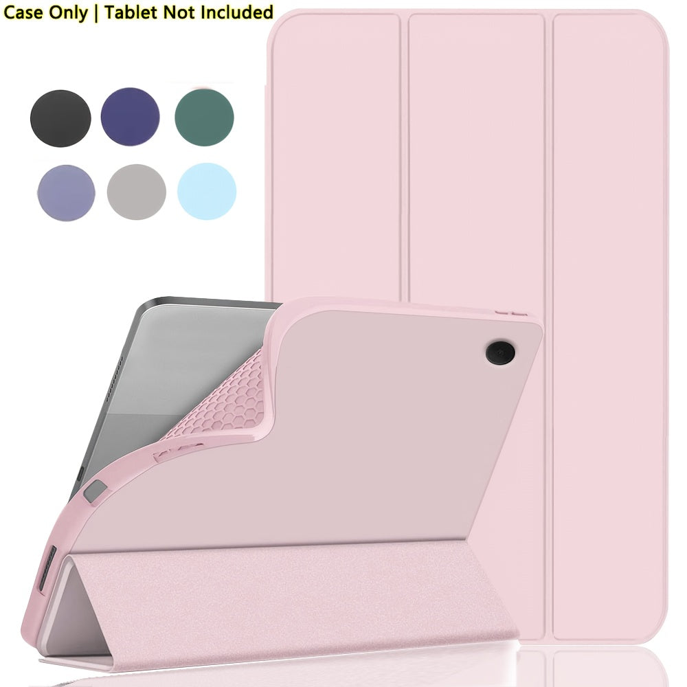 Case for Samsung Galaxy Tab A9 Plus 11-Inch 2023 (SM-X210 SM-X215), for Tab A9/A8/A7 Lite/S7/S8/S9/S10 FE, Soft Smooth Back Protective Cover, Lightweight, Scratch-Resistant, Anti-Slip, Foldable Stand, Auto Sleep/Wake Function