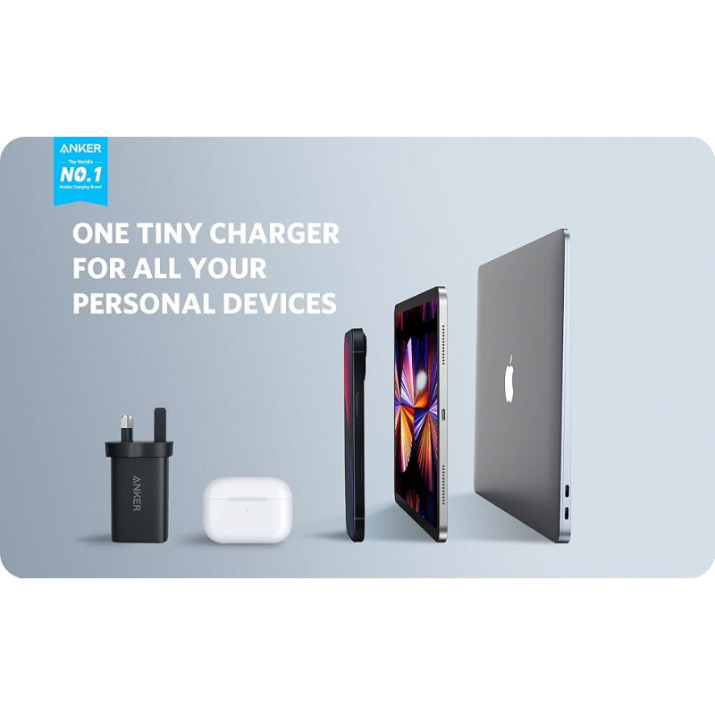 Anker USB C Plug, 735 Charger (Nano II 65W), PPS 3-Port Fast Compact USB C Charger for MacBook Pro/Air, iPad Pro, Galaxy S20/S10, Dell XPS 13, Note 20/10+, iPhone 16/15, Pixel, Steam Deck, and More
