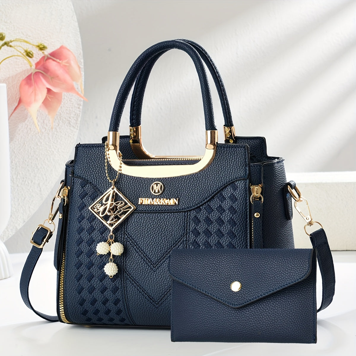 CHROSGEKEIDI Women's Large Capacity Quilted  Handbag - Adjustable Crossbody/Shoulder Bag with Zipper Closure, Elegant Purse for, Travel, Parties, Casual & Formal Events, Durable & Brand Authentic Carry