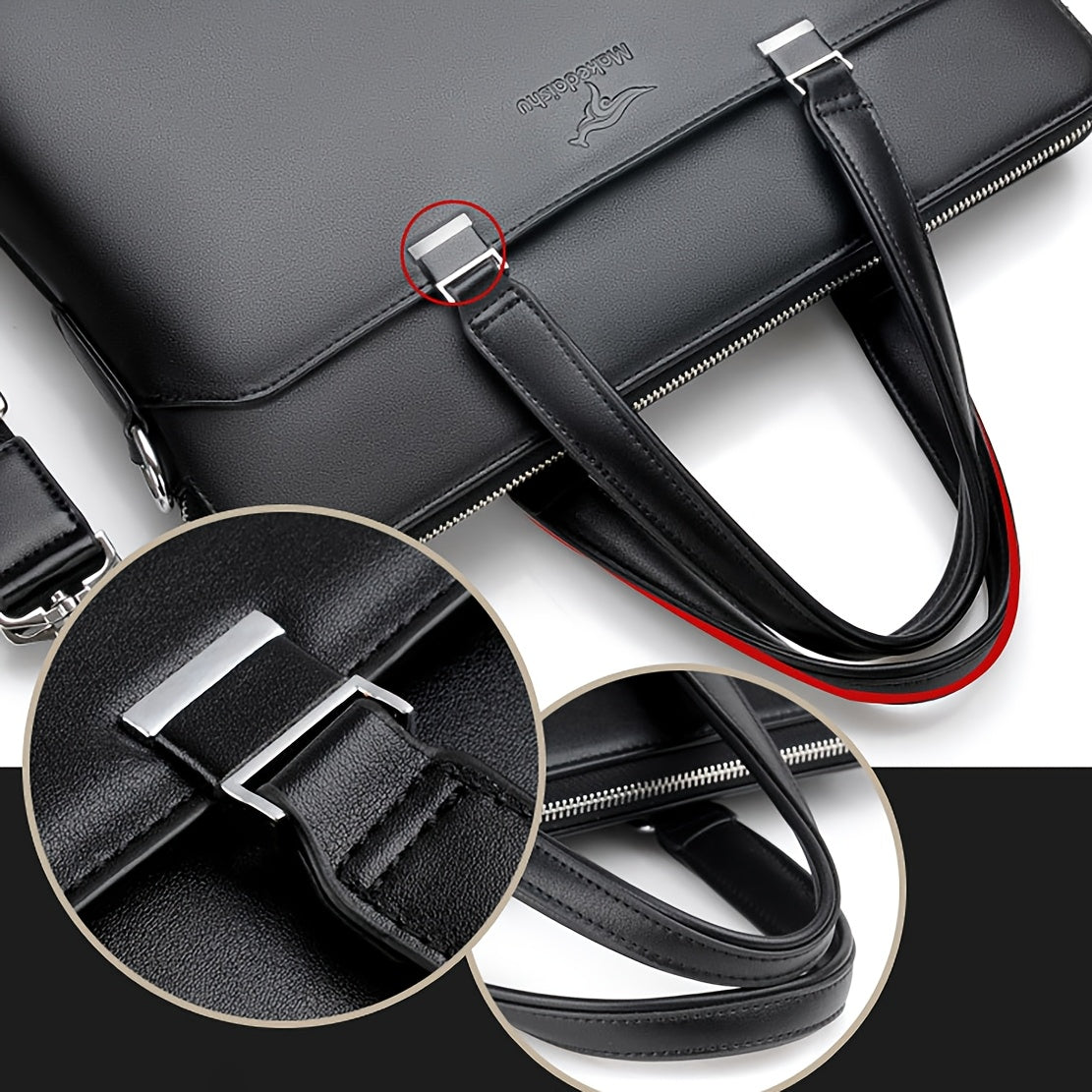 New Men's Briefcase for Business, Stylish And Trendy Shoulder Bag for Laptops And Documents.