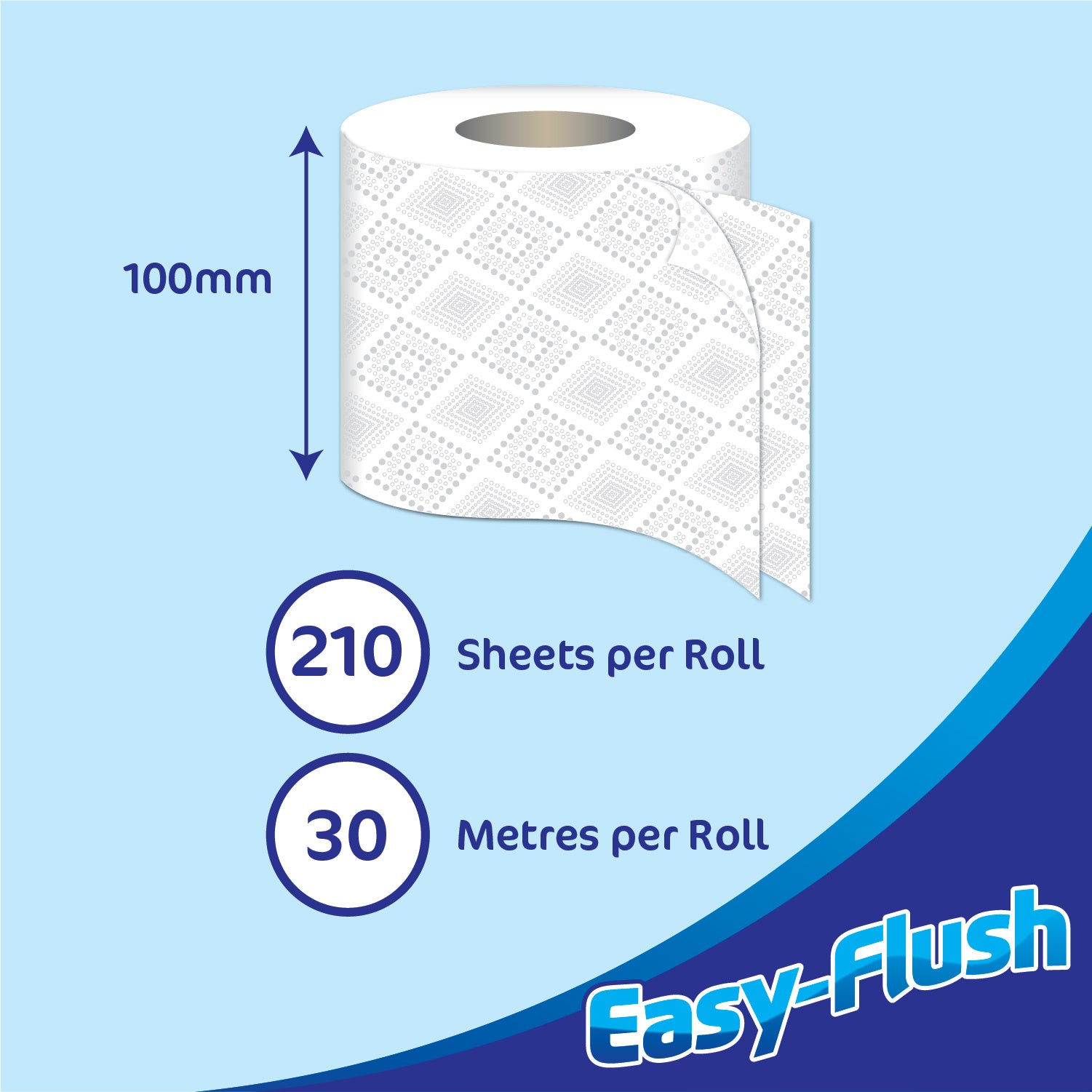 Toilet Tissue 40 Rolls Easy Flush Quilted. Quick Dissolving. Septic Tank Safe. Soft Embossed 2-Ply Toilet Paper. Bulk Pack