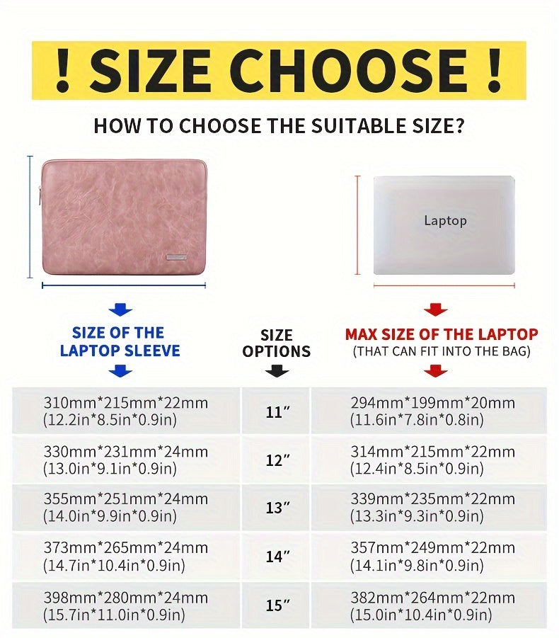 Laptop Bag PU Notebook Bag Laptop Sleeve Case for Macbook HUAWEI Thinkpad