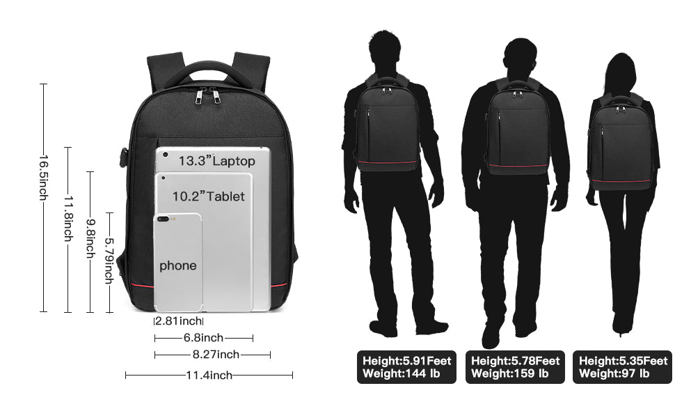 Waterproof Camera Backpack - DSLR/SLR Photography Bag with Tripod Holder & Removable Padded Insert for Canon/Nikon/Fuji/Sony
