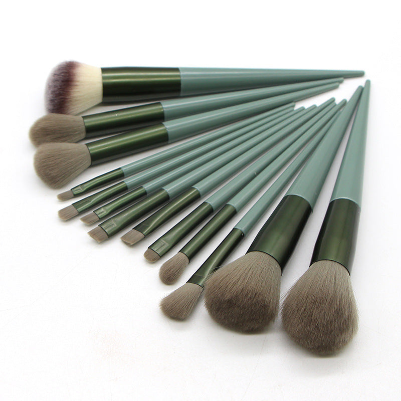 Kosmetyki Natural 13 pcs Makeup Brushes: Comestic Beauty Tools for Foundation, Powder, Blush, Blending Eyeshadow, Eyebrow. Professional.