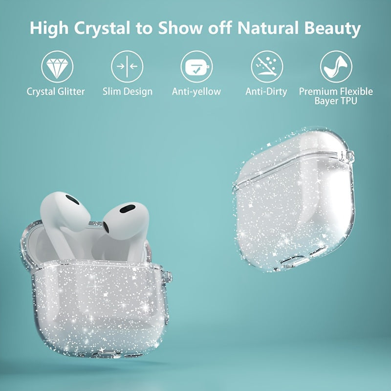 Transparent Soft Protective Case for AirPods 4 – Full Clear Cover for 4th Gen