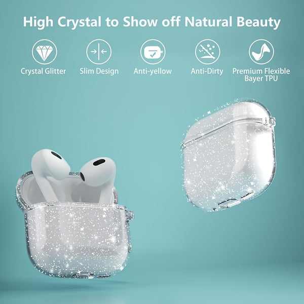 Transparent Soft Protective Case for AirPods 4 – Full Clear Cover for 4th Gen