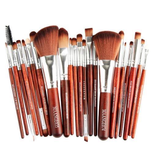 Acevivi Professional 22pcs Makeup Brushes Cosmetic Set: Powder, Foundation, Blush, Eyeshadow, Eyeliner, Lip Beauty Make Up Brush Tools