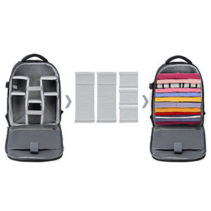 Waterproof Camera Backpack - DSLR/SLR Photography Bag with Tripod Holder & Removable Padded Insert for Canon/Nikon/Fuji/Sony