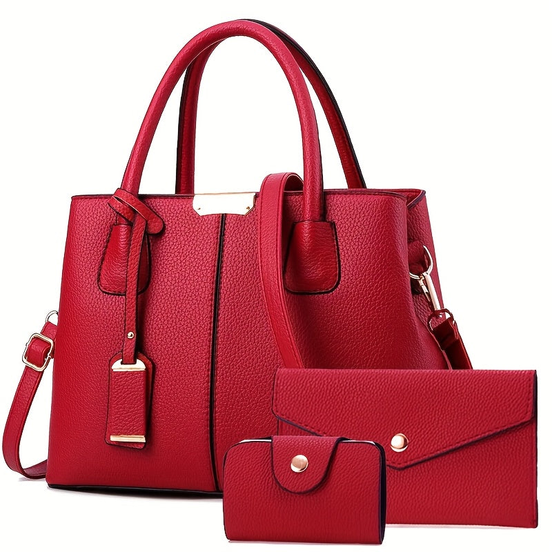 A Set of Crossbody Bags for Women, Featuring a Large Capacity, a Trendy New Casual Tote Bag, Perfect for Summer, Versatile And High-End, Ideal As a Gift.