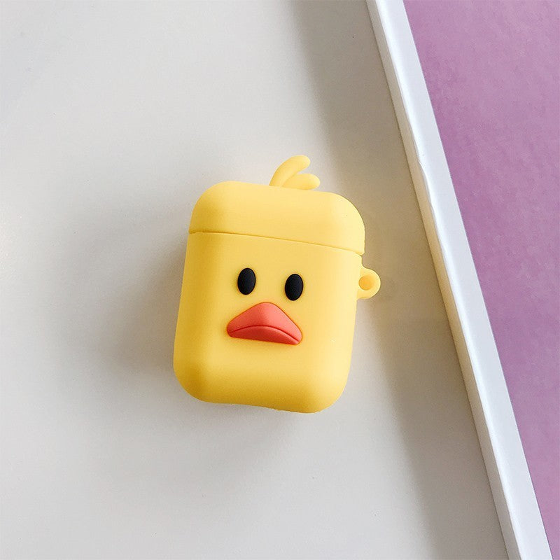 Silicone 3D Cute Animal Penguin Chicken Duck Reindeer Piggy Fun Cartoon Character Airpods Case Compatible with Airpods 1 & 2