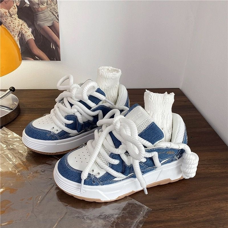 Women Shoes Versatile Student Casual Platform Height Increasing