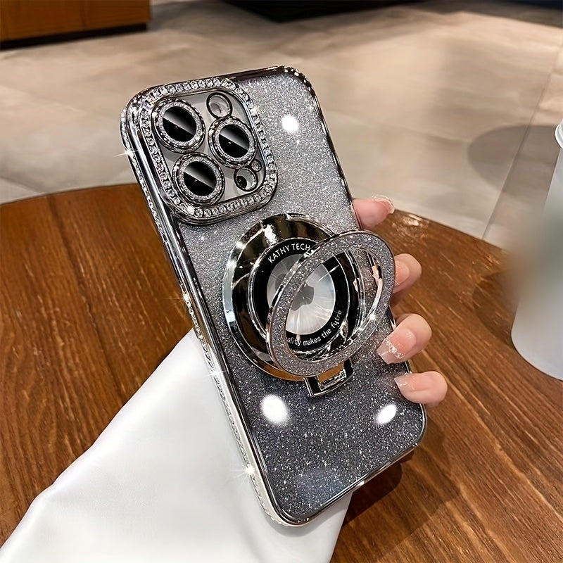 Protective Phone Case with Lens Protection Film, Edge Drill, Flash Powder & Anti-Wrestling Bracket – Compatible with iPhone 11–16 Pro Max/16E