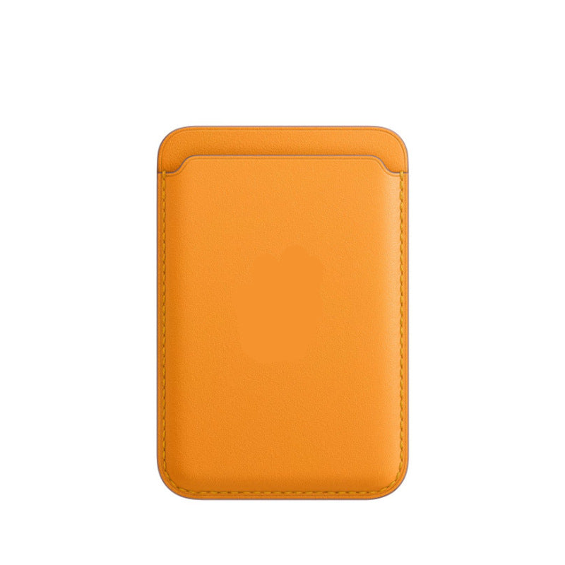 Compatible with Apple, Applicable Mobile Phone Protective Case Back With Magnetic Card Holder MagSafe Card Case Leather