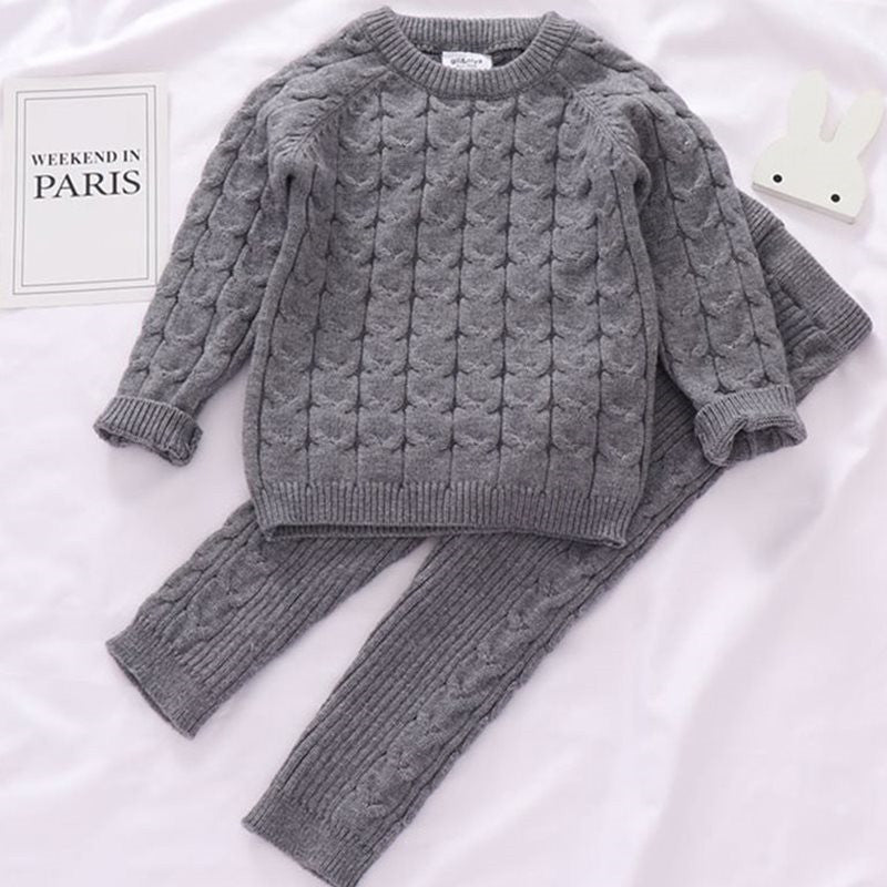 Kids Sweaters Baby Boy and Girl Winter knit Sweater Pants