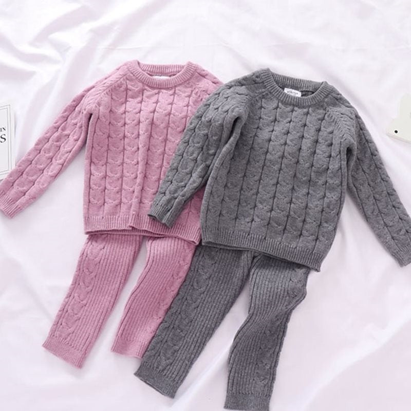 Kids Sweaters Baby Boy and Girl Winter knit Sweater Pants