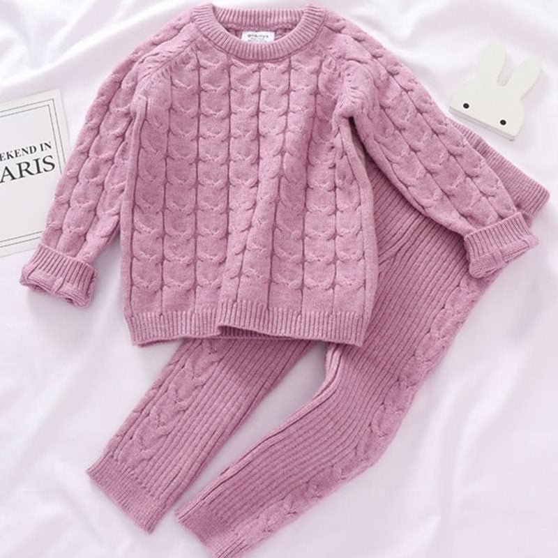 Kids Sweaters Baby Boy and Girl Winter knit Sweater Pants