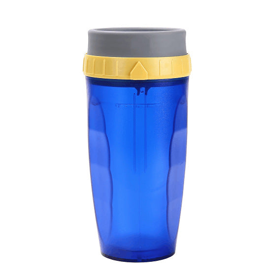 PROKTH Twizz Travel Mug: Unique Twist Leak-Proof Design, Lidless Silicone Membrane Twist Sippy Cup, 12 Ounce Double Walled Insulated Mug for Children and Students