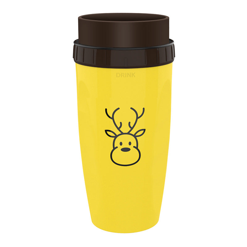 PROKTH Twizz Travel Mug: Unique Twist Leak-Proof Design, Lidless Silicone Membrane Twist Sippy Cup, 12 Ounce Double Walled Insulated Mug for Children and Students