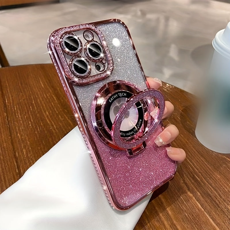 Protective Phone Case with Lens Protection Film, Edge Drill, Flash Powder & Anti-Wrestling Bracket – Compatible with iPhone 11–16 Pro Max/16E