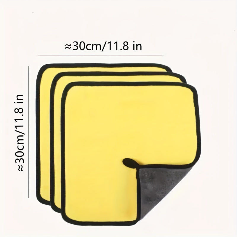 5-pack, Microfiber Cleaning Cloth, Multifunctional Household Rag, Reusable Kitchen Towel, Window Wiping Cloth, Home Car Washing Towel, Dust Removal Cloth, Car Care Towel, Super Absorbent, Cleaning Supplies, Cleaning Tool, Bac