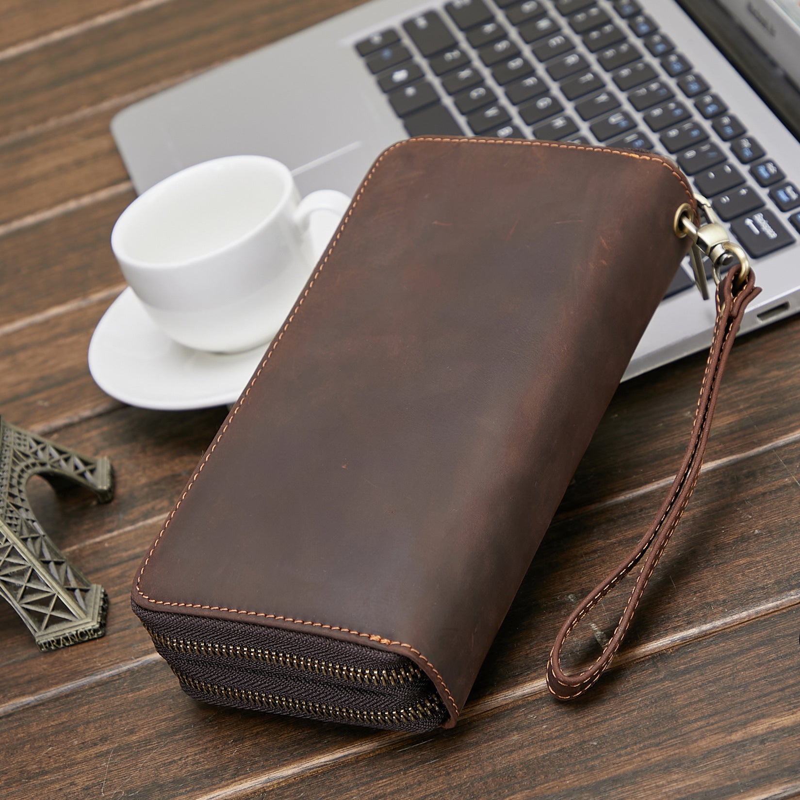 Men's Wallet Genuine Leather Fashion Retro Long Wallet