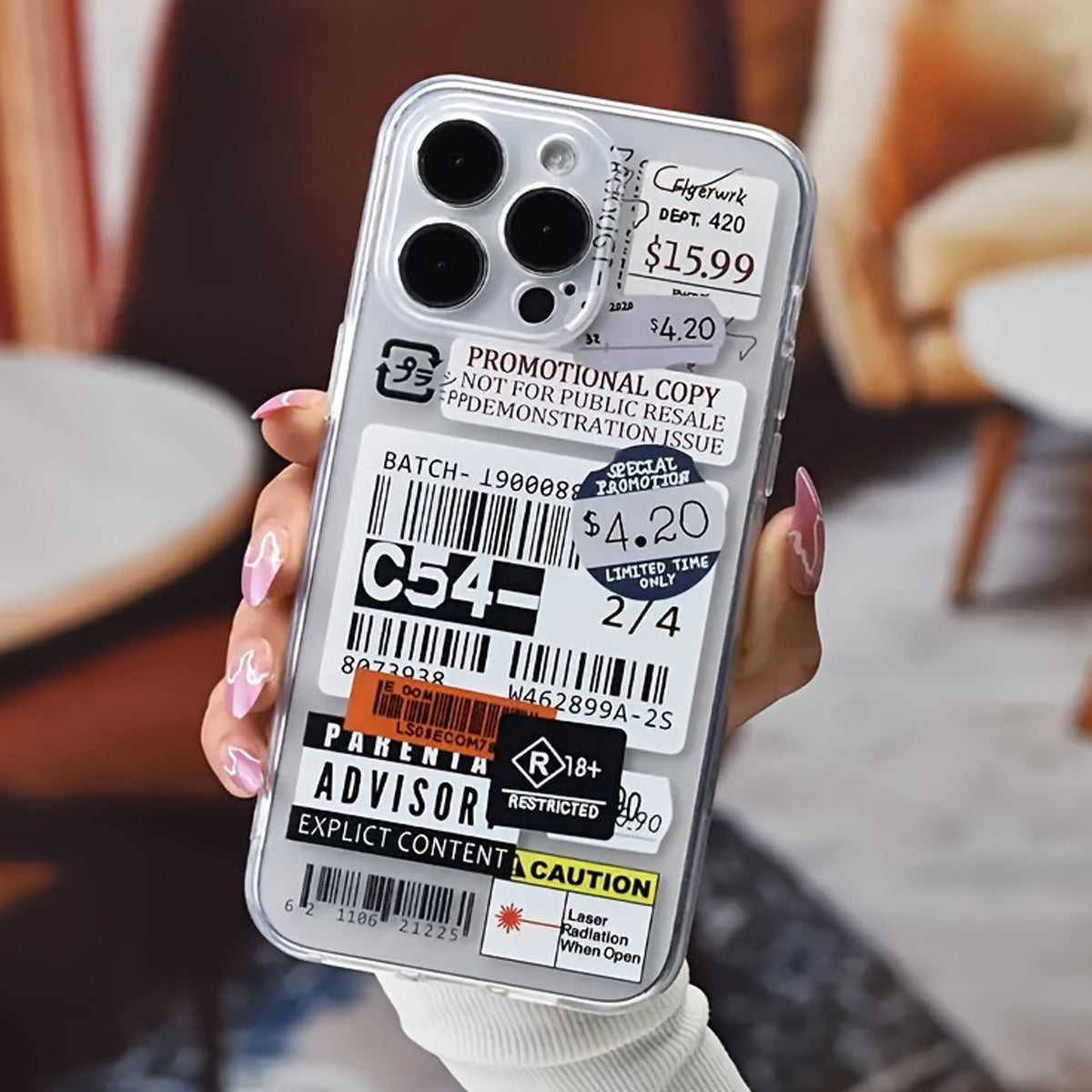 Personalized Label Pattern All-Inclusive Lens Tpu Mobile Phone Protective Case Suitable for Iphone16 to 11 Pro Max, Xs, Xr, 7,8Plus