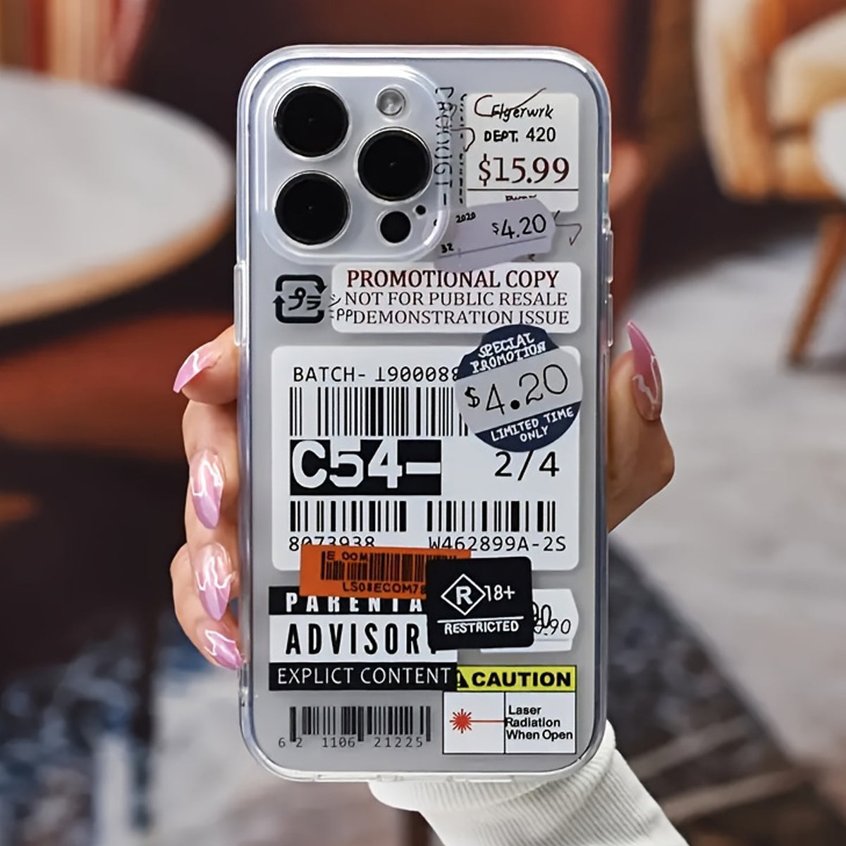 Personalized Label Pattern All-Inclusive Lens Tpu Mobile Phone Protective Case Suitable for Iphone16 to 11 Pro Max, Xs, Xr, 7,8Plus