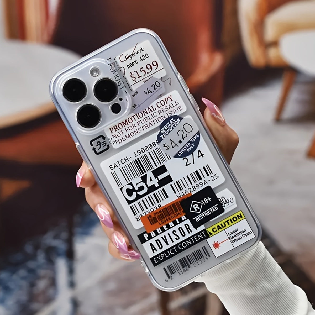 Personalized Label Pattern All-Inclusive Lens Tpu Mobile Phone Protective Case Suitable for Iphone16 to 11 Pro Max, Xs, Xr, 7,8Plus