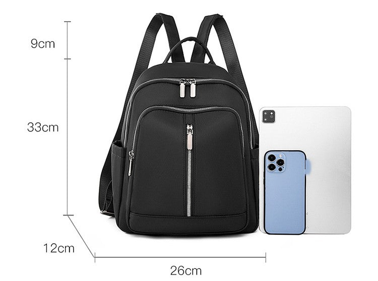 Casual Women's Nylon Backpack Simple Versatile Large Capacity