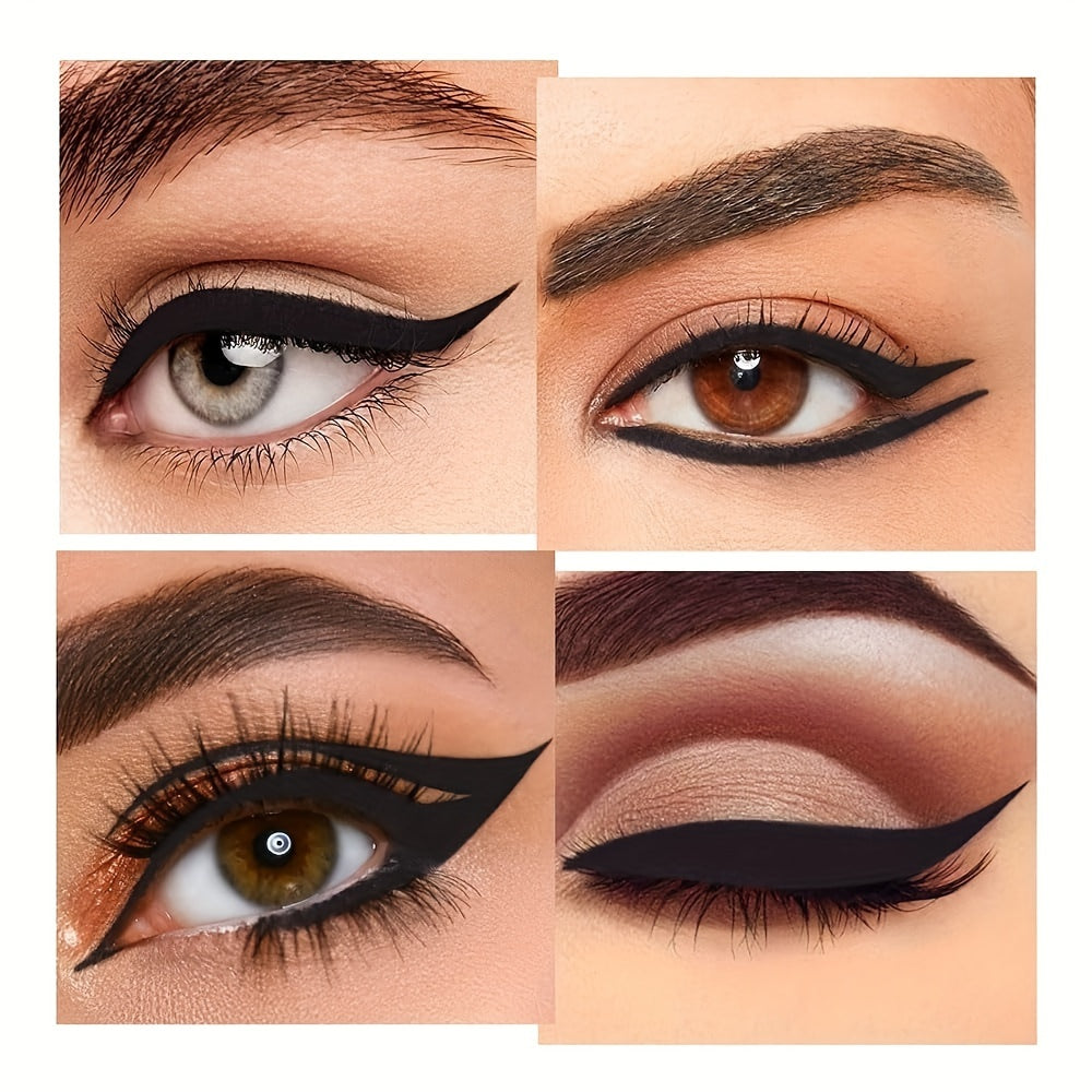 Easy-Glide Matte Black/2-Pack Eyeliner & Eyeshadow/Stunning Cat Eye & Smoky Looks/Perfect for Halloween & Everyday Glam/Halloween Makeup