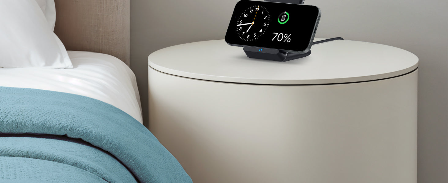 Anker Wireless Charger, 2-Pack PowerWave Stand Upgraded, Qi-Certified, Fast Charging for iPhone 12, 12 Pro Max, SE, 11, 11 Pro, 11 Pro Max, Galaxy S20 S10 S9 S8, Note 10 Note 9 (No AC Adapter)