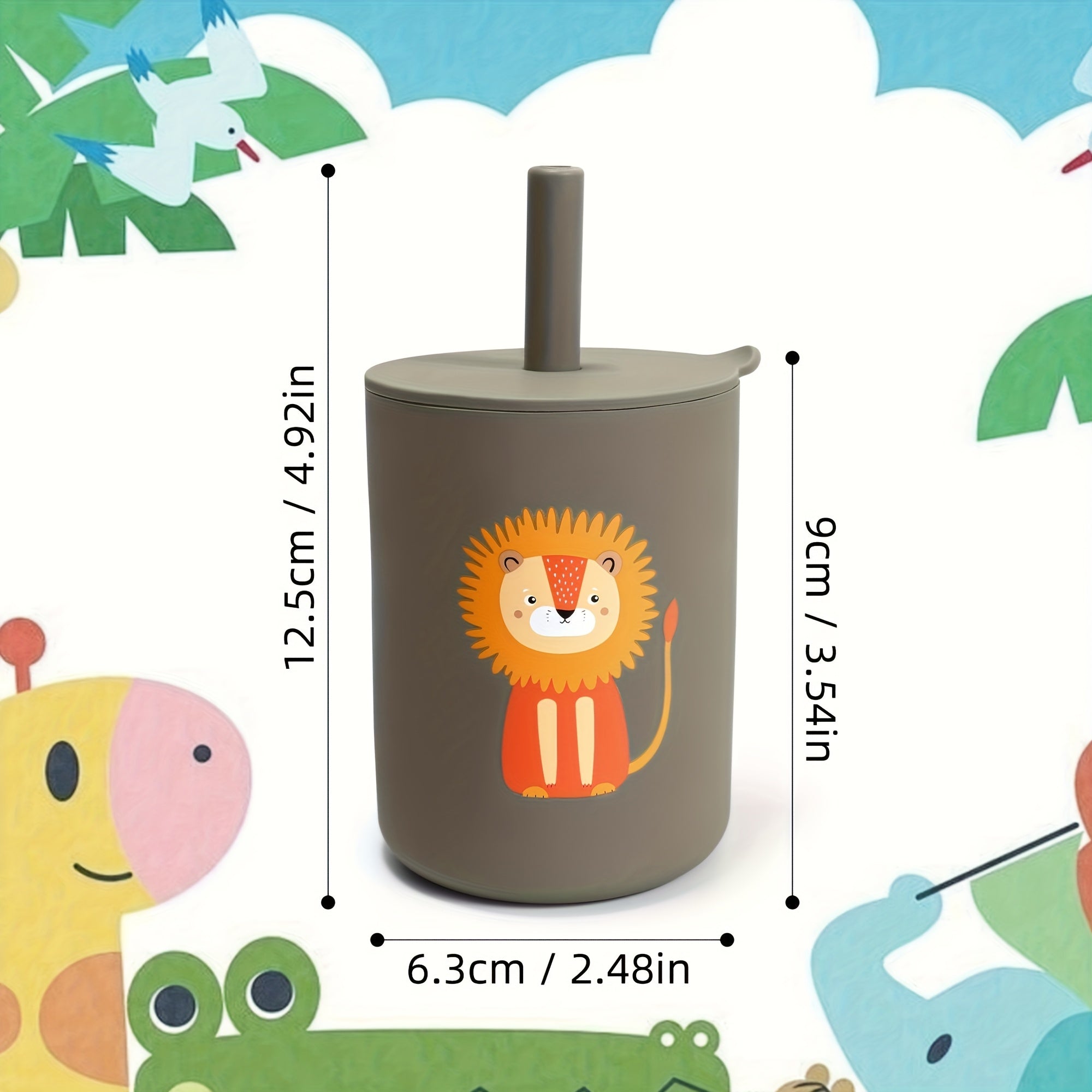 TYRY.HU 6oz Mini Water Cup for Kids - Portable, Unbreakable Silicone Training Cup with Straw & Lid, Food Grade, Ideal for Toddlers & Beginners, Perfect for Thanksgiving & Christmas Gifts, Water Cup For Kids