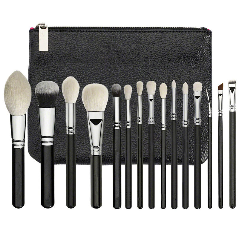 Private Logo 15PCS Cosmetic Makeup Brush Set: OEM Available Synthetic Makeup Brushes