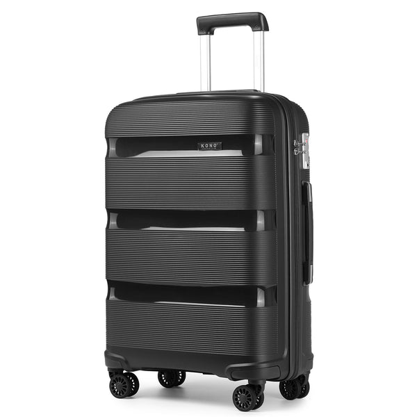 KONO 24 - Inch Medium Check - in Luggage: 66L Capacity, TSA - Approved Lock, Lightweight Polypropylene Hard - Shell Suitcase