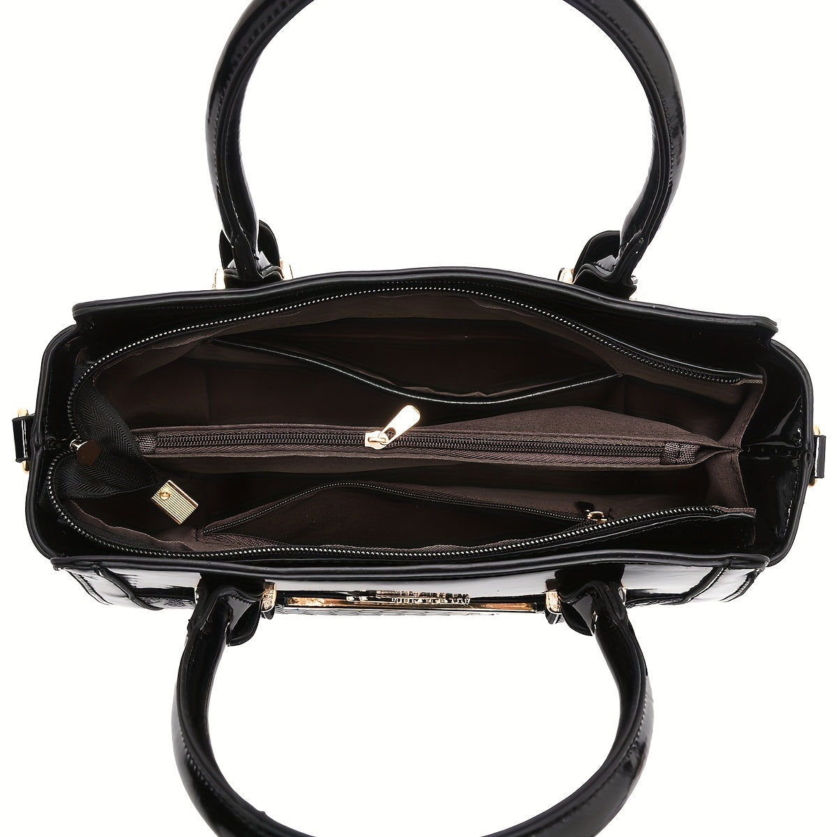 Classic Solid Color Crocodile Pattern Handbag with Clutch Purse, Textured Bags for Women