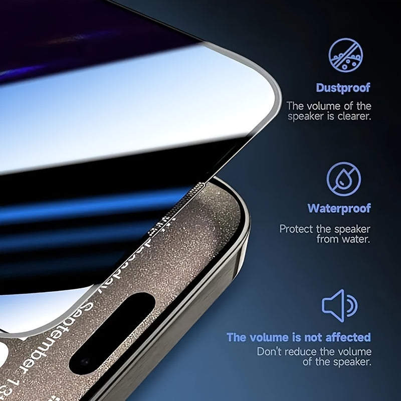 5-Pack Full Cover Privacy Screen Protector for iPhone 17/16/15/14/13/12/11/17 Pro Max/16 Pro Max/17 Air/15 Pro Max/Plus/Mini/X/XS/XR/XS Max, 9H Tempered Glass Film, Dynamic Island Compatible, -Scratch, -fingerprint, Case Frie