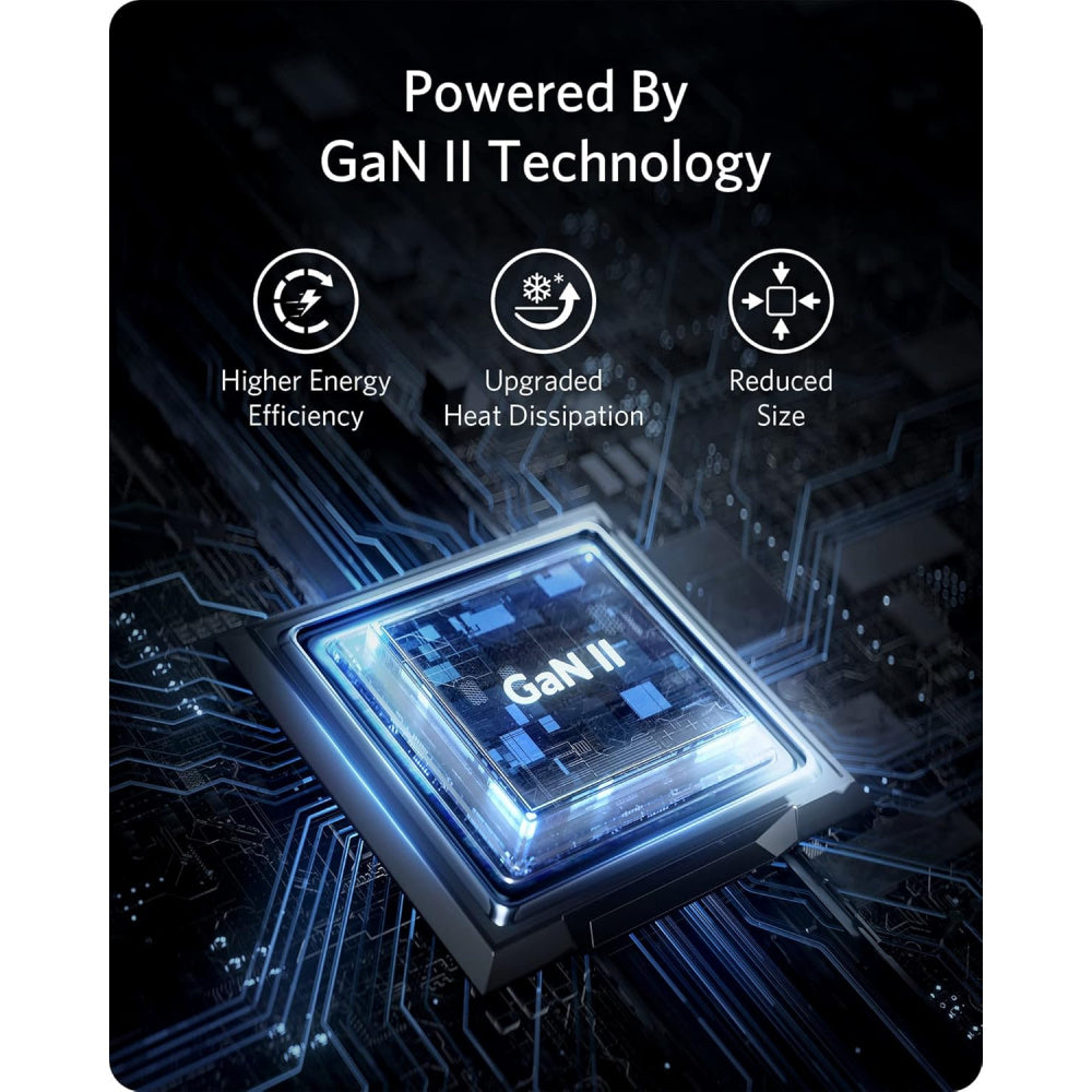 Anker USB C Plug, 735 Charger (Nano II 65W), PPS 3-Port Fast Compact USB C Charger for MacBook Pro/Air, iPad Pro, Galaxy S20/S10, Dell XPS 13, Note 20/10+, iPhone 16/15, Pixel, Steam Deck, and More