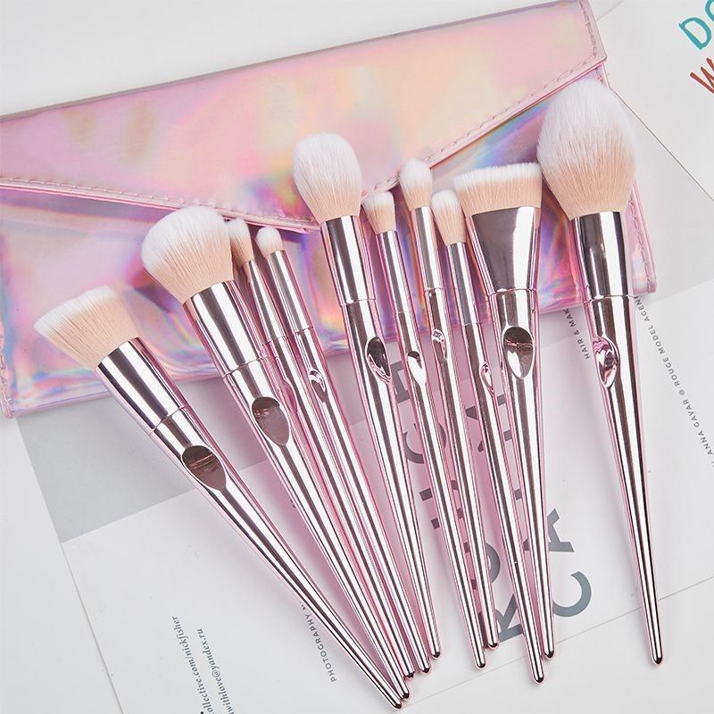 ADUH Makeup Brushes Foundation Blush Brush Set: Beginner Beauty Tools