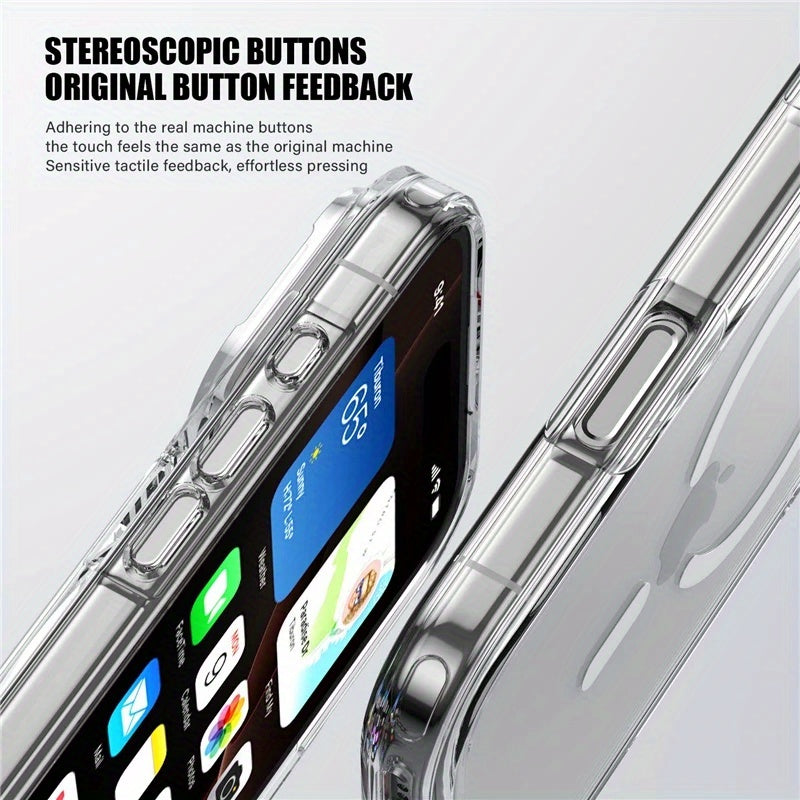 Magnetic Shockproof Case for iPhone 17 Series (17 Air/17 Pro/17 Pro Max): Durable Minimalist Protective Cover with Premium Finish