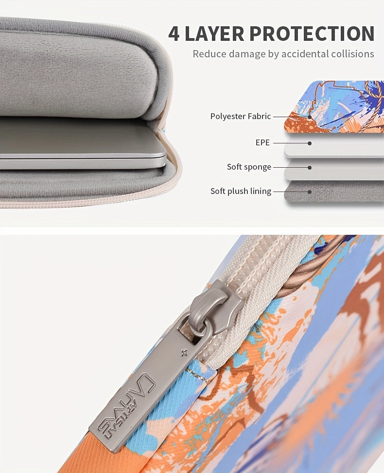 Canvas artisan Shockproof Laptop Sleeve Case Compatible with MacBook Pro/Azure Surface Book - Heavy-Duty Polyester Laptop Cover with Tablet Pocket, for MacBook Pro 13/14/15/16/17/18/20/21/23 & Surface Book 2/for Surface Book