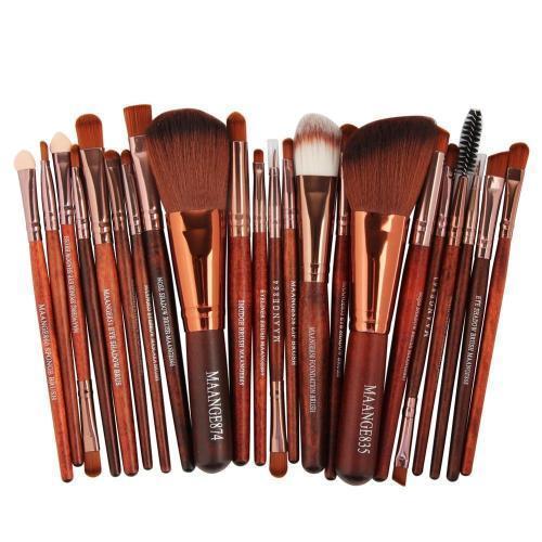 Acevivi Professional 22pcs Makeup Brushes Cosmetic Set: Powder, Foundation, Blush, Eyeshadow, Eyeliner, Lip Beauty Make Up Brush Tools