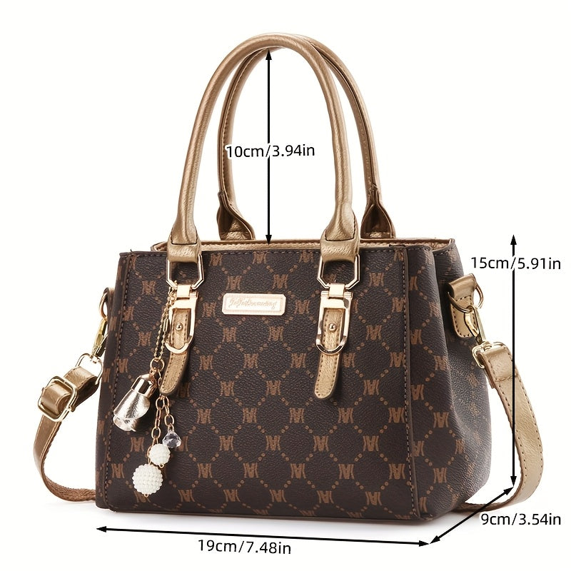 Women's Large Capacity Handbag - Elegant Minimalist Purse with Zipper Closure, Spacious Everyday & Formal Bag for Women, Available in //// - Versatile Travel & Commuting Tote, Synthetic Synthetic