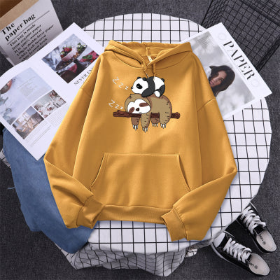 Women's Anime Print Long Sleeve Loose-fitting Casual Pullover