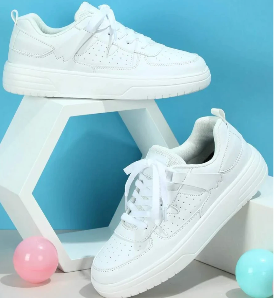 Fashionable All-match White Shoes Comfortable And Breathable