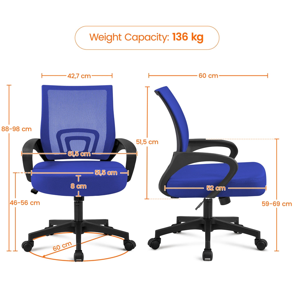 Costoffs Desk Chair, Computer Chair, Executive Chair, Mesh Computer Chair, Mid-Back Desk Chair, Mid Back Office Chair, Computer Mesh Chair, Height Adjustable Computer Chair, Office Chair