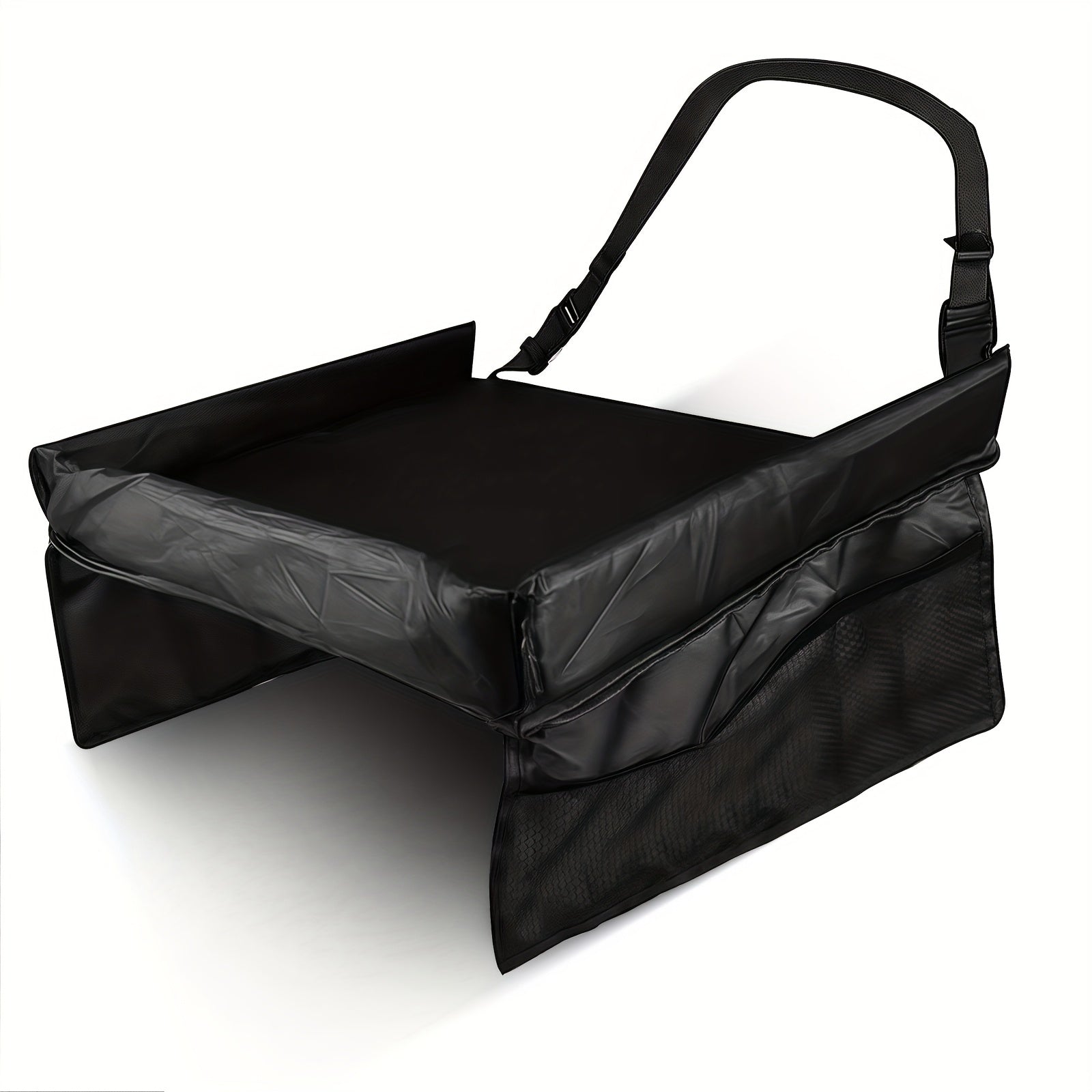 Multifunctional Storage Car Tray, Expandable, Wall Mount, Polyester Material - Suitable for Airplane, Car and Home Outing U