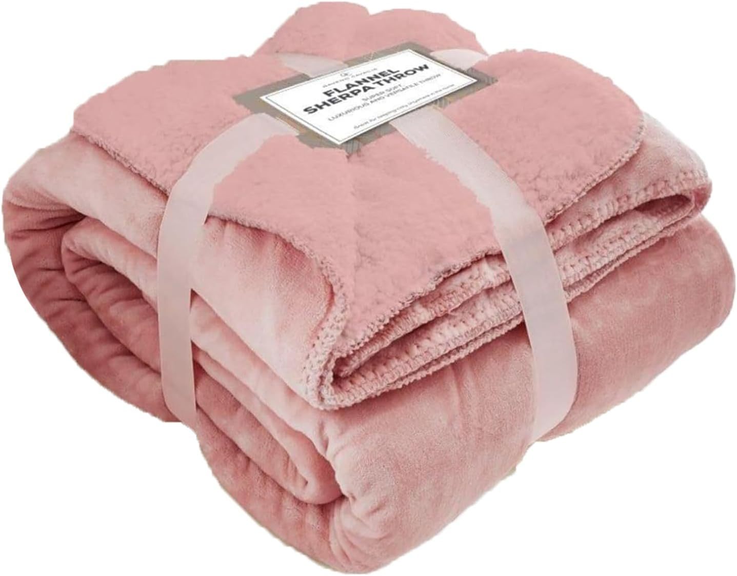 4B Sherpa Throw Blanket - Premium Ultra Soft and Warm Cozy Layer for Sofa, Bed and Couch, Fluffy Reversible Plush Design, Lightweight Decorative Throw for Comfort and Style in Multiple Colours.