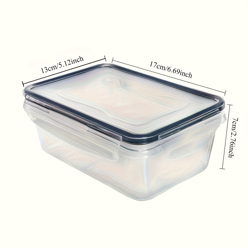 2/3pcs Rectangle Food Storage Container Set, Leakproof, Microwave Dishwasher Freezer Safe, Reusable, PP, Air-tight, Hand Wash, Latch Closure, Multipurpose, Non-Electric, with Lids, for Fruits, Vegetables, Meat,Outdoor Equipme