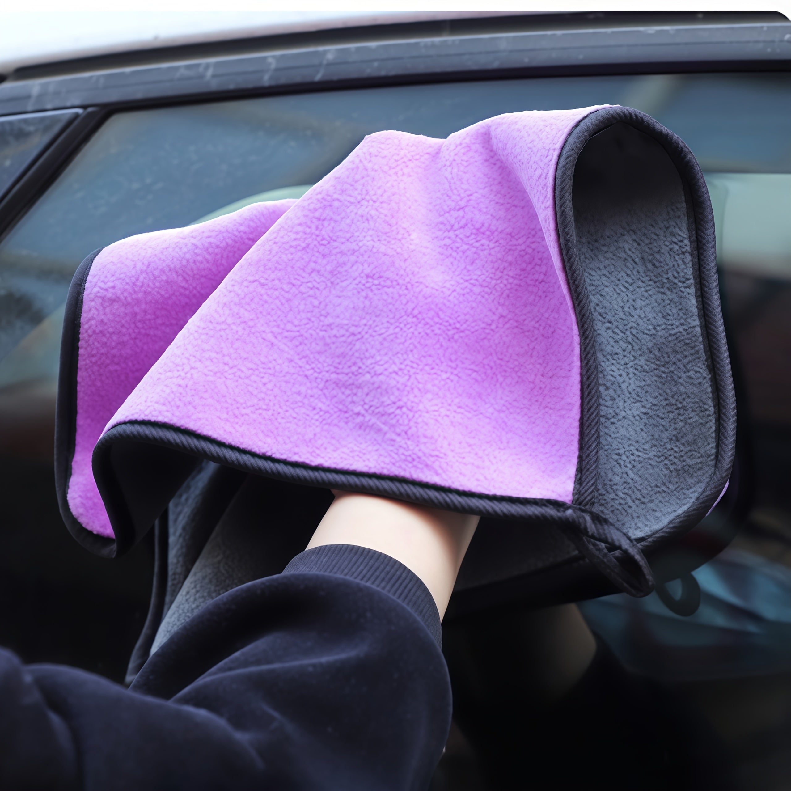 10-Pack of microfiber car cleaning wipes, car wash towels, dry absorbent microfiber cleaning cloths, car wash drying wipes, car detail cleaning - Dad's Father's Day gift, Auto Detailing, Vehicle Maintenance, Compact Wipes, Mu